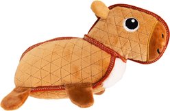 Outward Hound Xtreme Seamz Capybara Plush Dog Toy, Brown, Medium