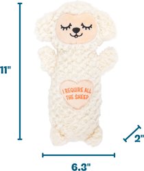 Pupstages Microwavable Calming Cuddle Companion Sheep Plush Dog Toy, White slide 2 of 6