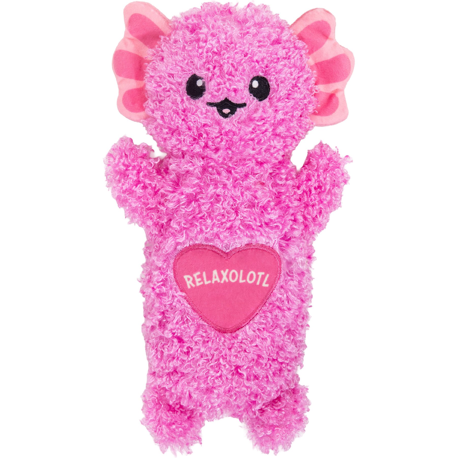 Pupstages Microwavable Calming Cuddle Companion Axolotl Plush Dog Toy Pink