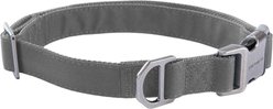 Carhartt Fully Adjustable Durable 600-Denier Fabric with Reflective Wordmark Field Dog Collar, Gravel, Medium: 12 to 18-in neck, 0.75-in wide