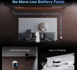 ENABOT EBO Air 2 Plus Family Companion Robot Camera, Lunar White slide 2 of 9
