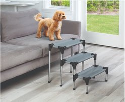 Etna Metal Frame Dog Steps, Gray, 19 x 18 x 21-in slide 2 of 3