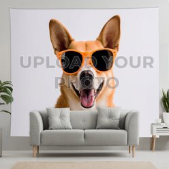 Karisma Decor Custom Photo Personalized Wall Hanging Tapestry, 88 x 104-in