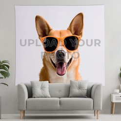 Karisma Decor Custom Photo Personalized Wall Hanging Tapestry, 68 x 80-in