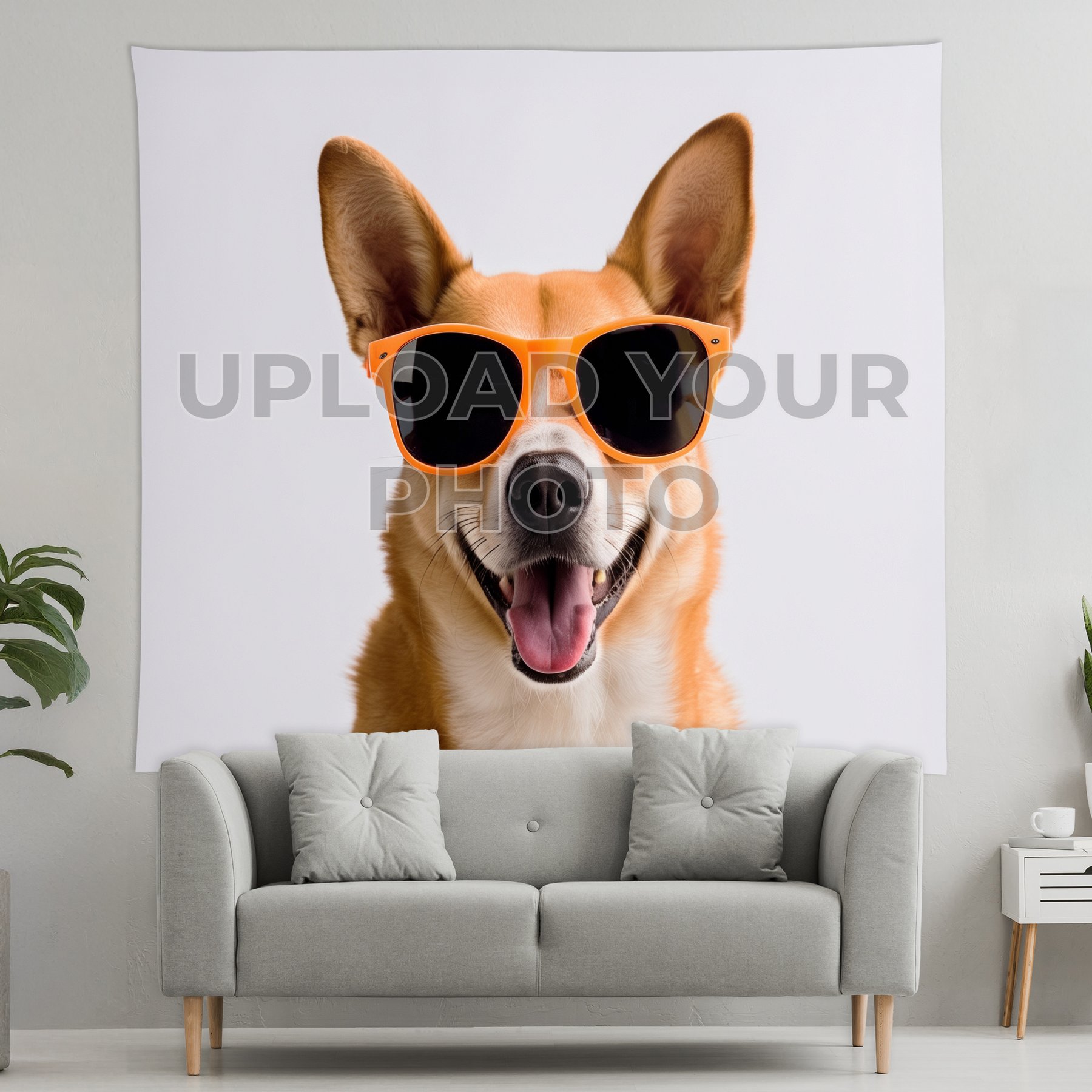 Karisma Decor Custom Photo Personalized Wall Hanging Tapestry, 68 x 80-in