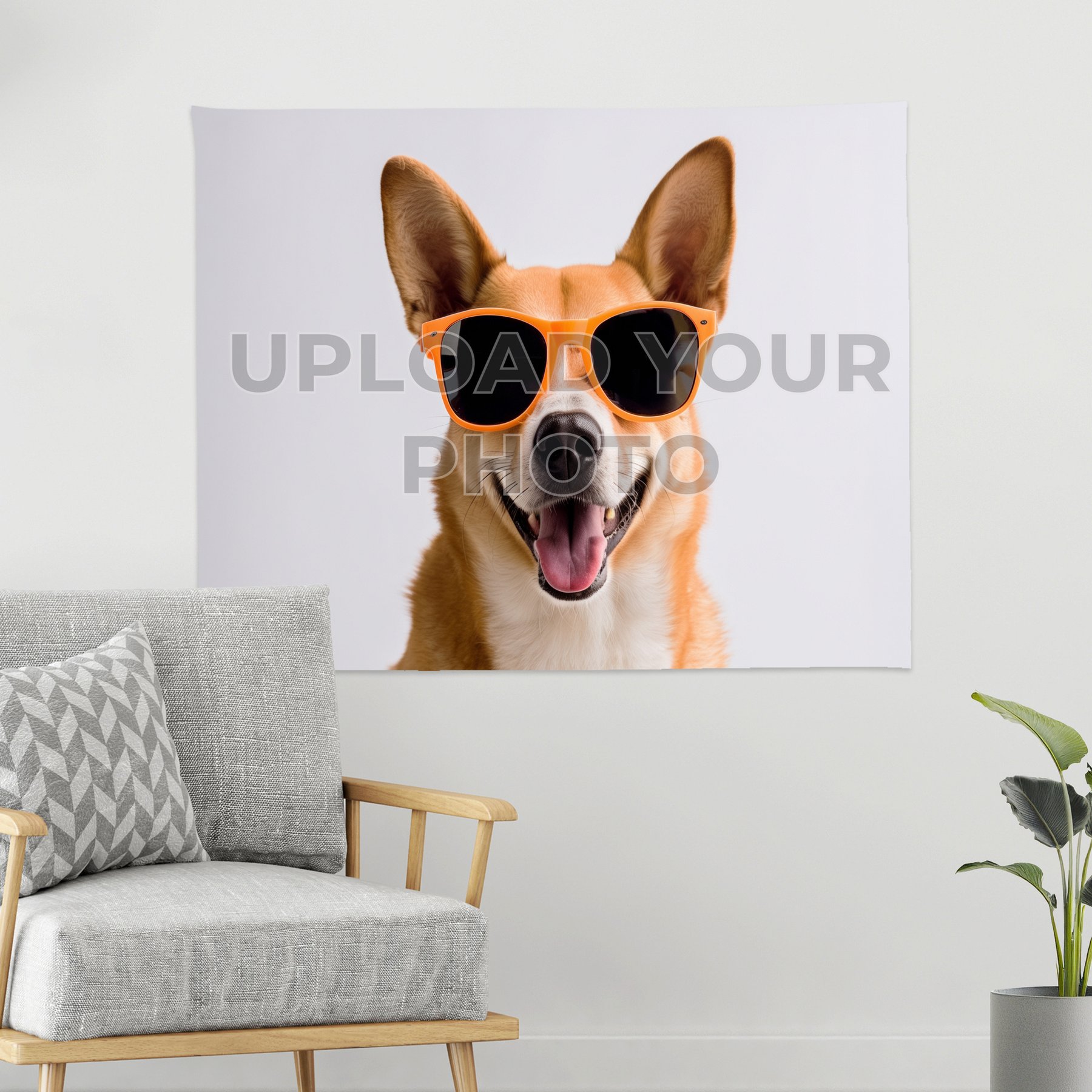 Karisma Decor Custom Photo Personalized Wall Hanging Tapestry, 29 x 37-in