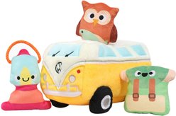 HugSmart Volkswagen Camper Van Hide & Seek Puzzle Plush Squeaky Dog Toy, Small/Medium