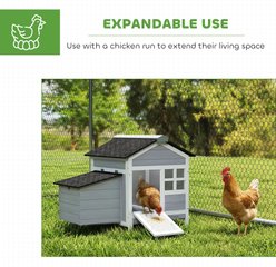 PawHut Chicken Coop with Nesting Box, Pull-Out Metal Tray, 1 to 2 Chicken Capacity, 36 x 25 x 27-in slide 2 of 9