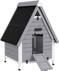 PawHut Chicken Coop with Removable Nesting Box & Roosting Bar, Tray, Ramp, 1 to 2 Chicken Capacity, 30.7 x 28.9 x 43.3-in