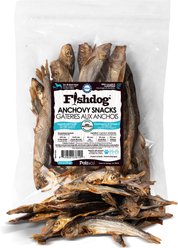 Palz&Co Fishdog Grain-Free Anchovy Snacks Dehydrated Dog Treats, 2.5-oz pouch