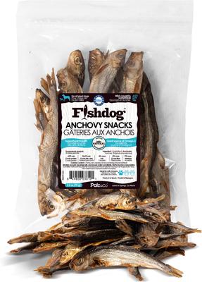 PALZ&CO Fishdog Grain-Free Anchovy Snacks Dehydrated Dog Treats, 2.5-oz ...