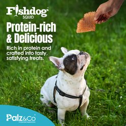 Palz&Co Fishdog Grain-Free Squid Dehydrated Dog Treats, 2-oz pouch slide 2 of 9