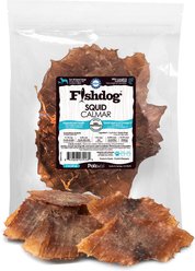Palz&Co Fishdog Grain-Free Squid Dehydrated Dog Treats, 2-oz pouch