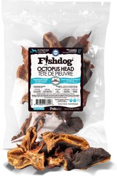 Palz&Co Fishdog Grain-Free Octopus Head Dehydrated Dog Treats, 3.5-oz pouch