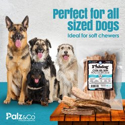 Palz&Co Fishdog Grain-Free Cusk-Eel Skins Dehydrated Dog Treats, 2.5-oz pouch slide 2 of 9