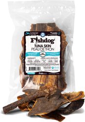 Palz&Co Fishdog Grain-Free Tuna Skins Dehydrated Dog Treats, 2.5-oz pouch