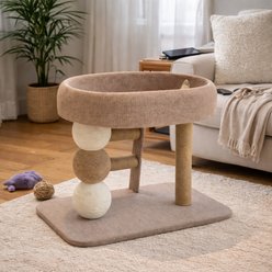NonoPets Modern Multi-Functional 18.5-in Hemp Activity Center Tower Sisal-Scratching Cat Tree