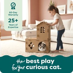 Tiger Tough Townhouse Playground Corrugated Cat Scratcher slide 2 of 8