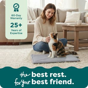 FurHaven ThermaNAP Faux Fur Self-Warming Dog & Cat Mat, Snow Leopard, Small
