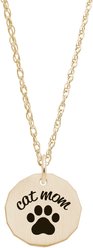 Rembrandt Charms Cat Mom Necklace Set Memorial Keepsake, Gold, 18-in