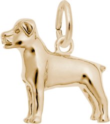 Rembrandt Charms Rottweiler Memorial Keepsake, Gold, 16.49 x 14.57-mm slide 2 of 2