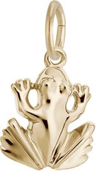 Rembrandt Charms Frog Memorial Keepsake, Gold, 11.12 x 11.66-mm