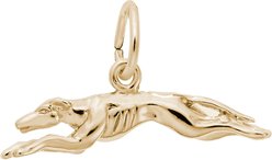 Rembrandt Charms Greyhound Memorial Keepsake, Gold, 23.56 x 6.38-mm