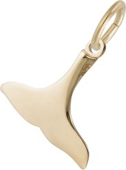 Rembrandt Charms Whale Tail Memorial Keepsake, Gold, 16.5 x 11.91-mm slide 2 of 2