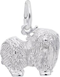 Rembrandt Charms Maltese Memorial Keepsake, Silver, 14.2 x 11.72-mm