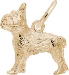 Rembrandt Charms French Bulldog Memorial Keepsake, Gold, 14.03 x 16.52-mm