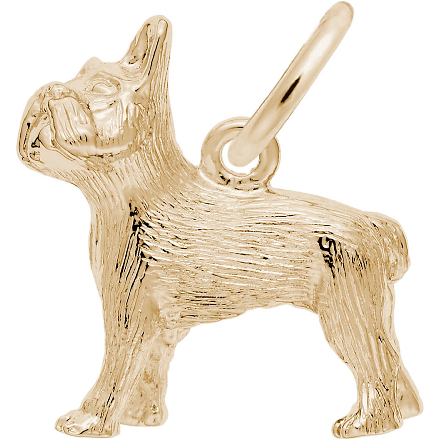Rembrandt Charms French Bulldog Memorial Keepsake, Gold, 14.03 x 16.52-mm