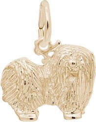 Rembrandt Charms Maltese Memorial Keepsake, Gold, 14.2 x 11.72-mm