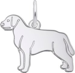 Rembrandt Charms Labrador Retriever Memorial Keepsake, Silver, 17.53 x 15.24-mm