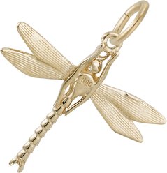 Rembrandt Charms Dragonfly Memorial Keepsake, Gold, 22.41 x 16.88-mm slide 2 of 2