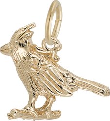 Rembrandt Charms Cardinal Memorial Keepsake, Gold, 19.28 x 16.79-mm slide 2 of 2