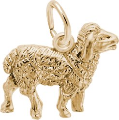 Rembrandt Charms Sheep Memorial Keepsake, Gold, 11.38 x 13.16-mm