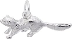 Rembrandt Charms Ferret Memorial Keepsake, Silver, 22.77 x 6.5-mm