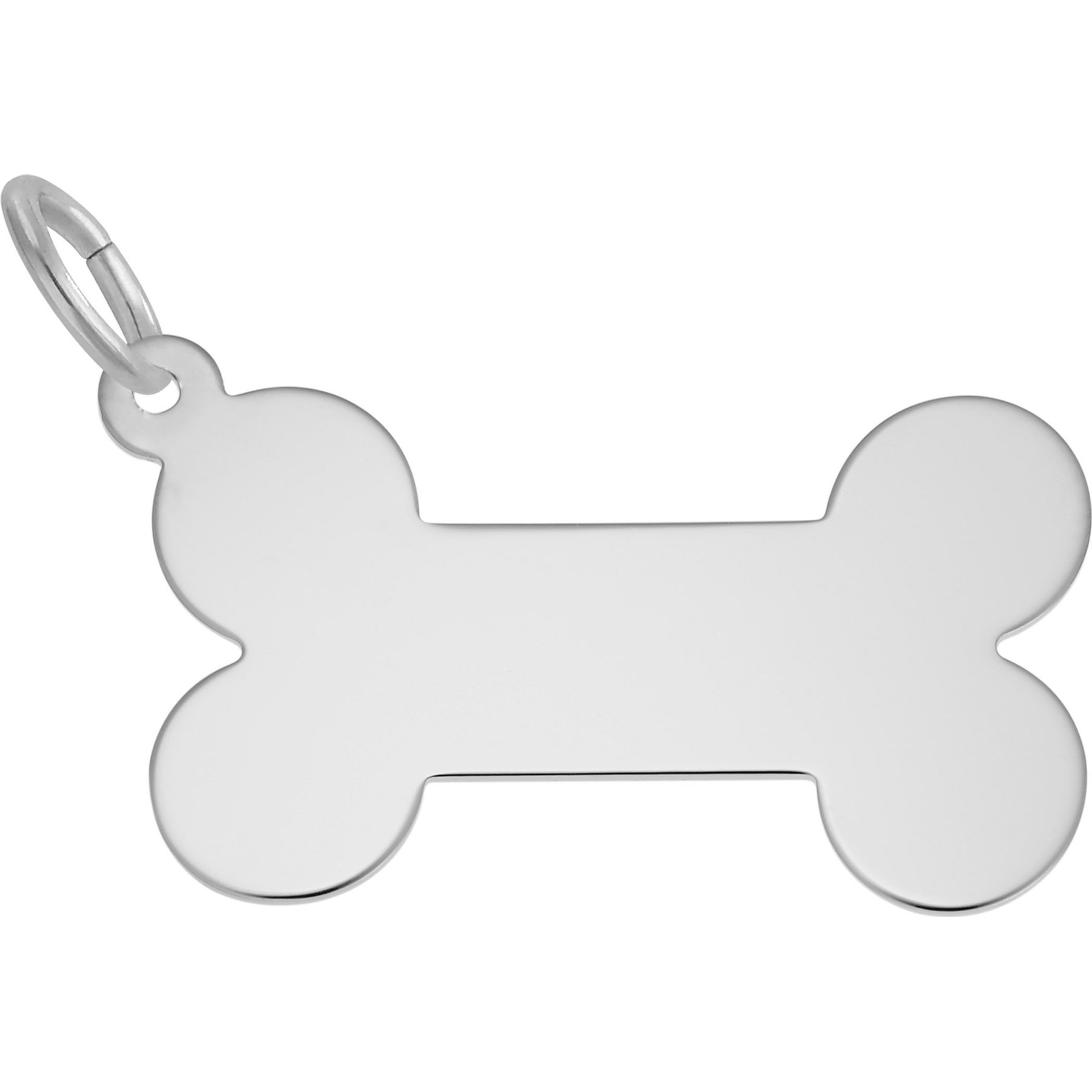 Rembrandt Charms Dog Bone Memorial Keepsake, Silver, 26 x 15.96-mm