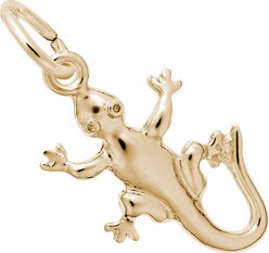 Rembrandt Charms Gecko Memorial Keepsake, Gold, 10 x 15-mm
