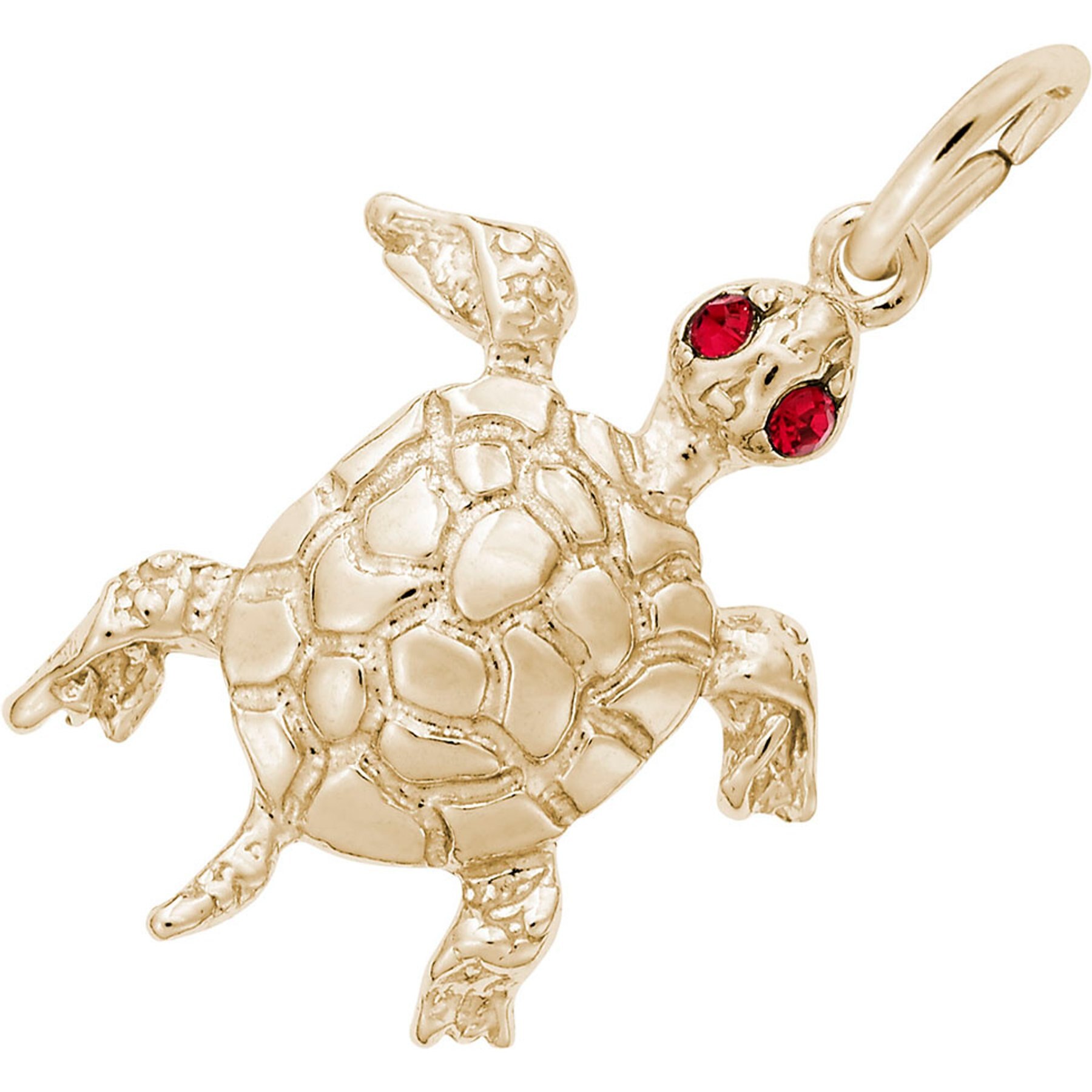 Rembrandt Charms Turtle Memorial Keepsake, Gold, 15.18 x 20.06-mm