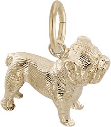 Rembrandt Charms Bulldog Memorial Keepsake, Gold, 13.27 x 12.79-mm slide 2 of 3