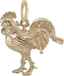 Rembrandt Charms Rooster Memorial Keepsake, Gold, 17.46 x 20.04-mm slide 2 of 2