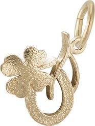 Rembrandt Charms Good Luck Memorial Keepsake, Gold, 14.59 x 10.95-mm slide 2 of 2