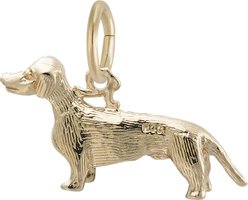 Rembrandt Charms Dachshund Memorial Keepsake, Gold, 20.09 x 10.86-mm slide 2 of 3