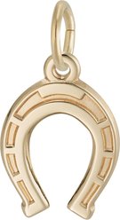 Rembrandt Charms Horseshoe Memorial Keepsake, Gold, 12.27 x 13.47-mm