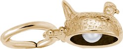 Rembrandt Charms Chicken Memorial Keepsake, Gold, 6 x 8-mm slide 2 of 2