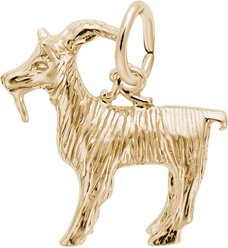 Rembrandt Charms Billy Goat Memorial Keepsake, Gold, 17.6 x 16.76-mm