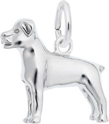 Rembrandt Charms Rottweiler Memorial Keepsake, Silver, 16.49 x 14.57-mm slide 2 of 2