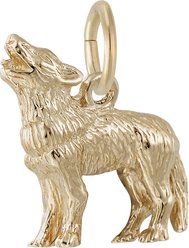 Rembrandt Charms Wolf Memorial Keepsake, Gold, 14.66 x 12.29-mm