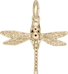 Rembrandt Charms Dragonfly Memorial Keepsake, Gold, 22.41 x 16.88-mm
